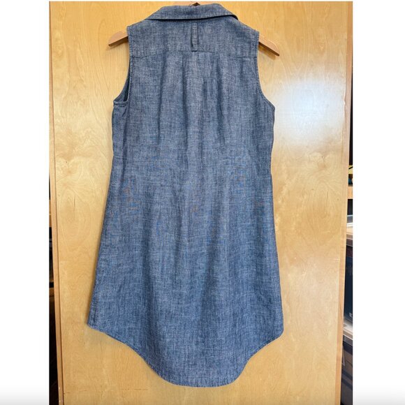 Eileen Fisher - Cotton Hemp Button Front Dress - Picture 2 of 4